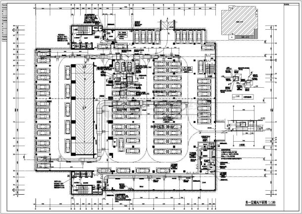 办公、宿舍、车库等空调防排烟全套图纸（含说明）-图二