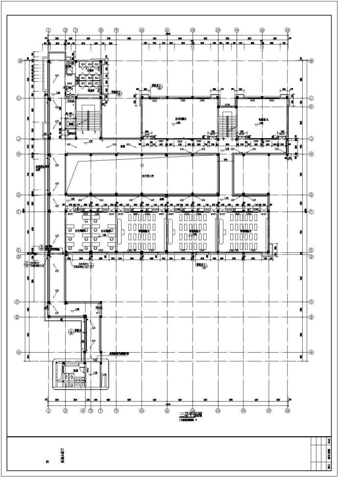 某框架四层小学教学楼建筑施工图（建筑面积3744平方米）_图1