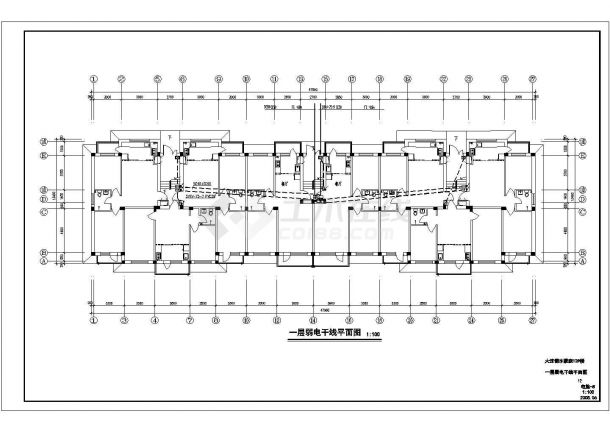 某地区多层住宅楼建筑电气设计施工图-图一