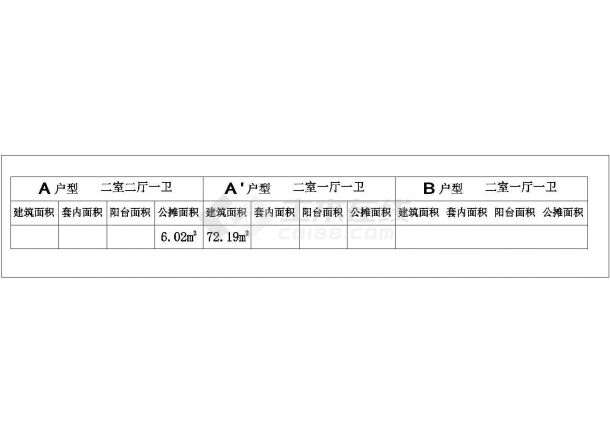 板式多层一梯三户户型图(74/72/61)-图一