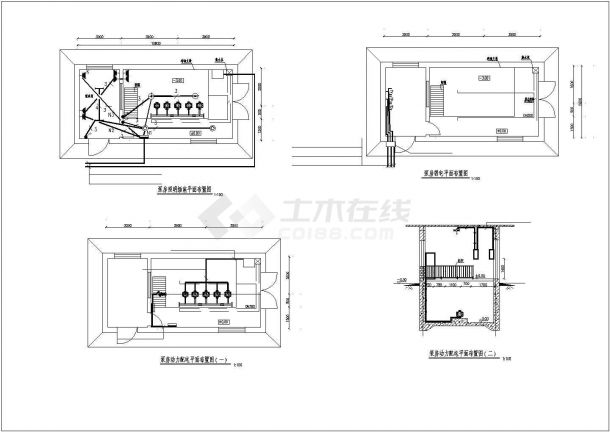 某经典的泵房电气设计施工布置图-图二