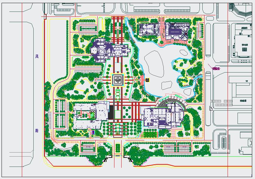 江苏某大学17万方三期校园景观设计全套近百张图