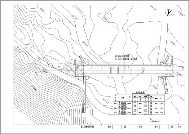1-100m钢管砼系杆拱设计施工图57张CAD图（含word说明）-图一