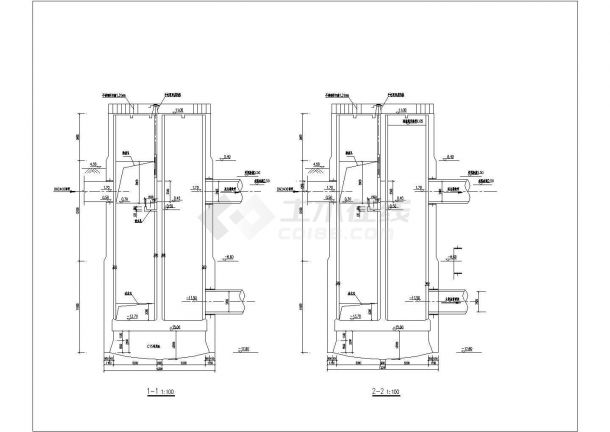 高位井结构设计CAD详细参考图-图二
