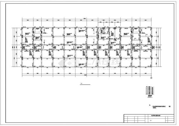 五层框架结构办公楼结构设计施工图纸-图二