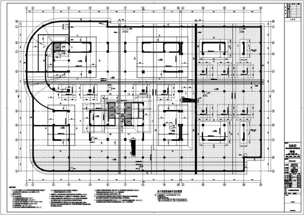 【宁夏】工商银行办公大楼建筑、结构设计施工图-图一