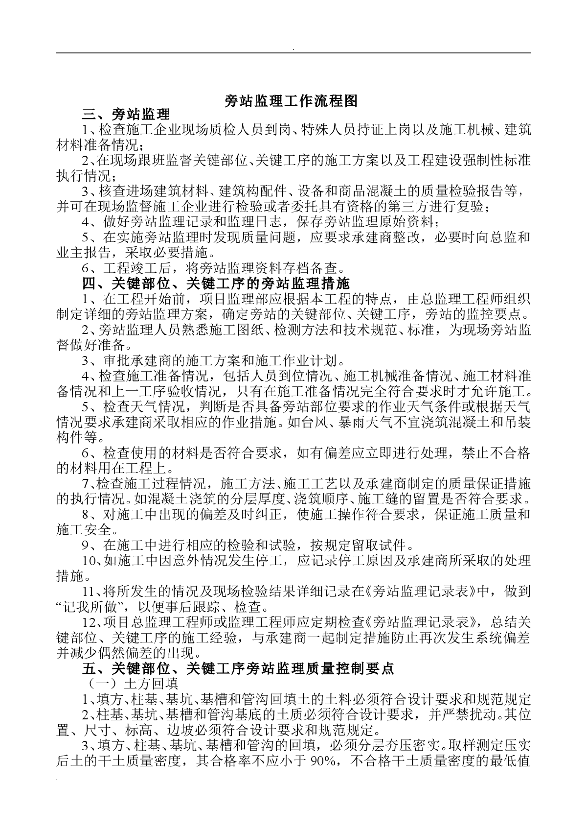 项目监理部旁站监理方案-图二