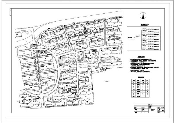 [浙江杭州]某住宅区景观照明布置图-图一