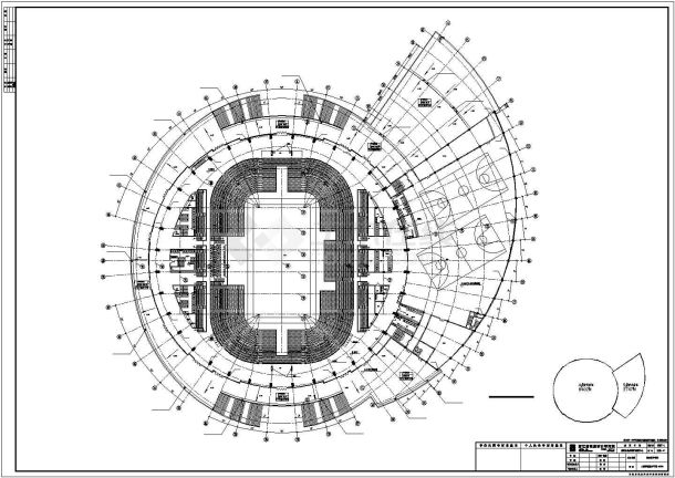 宁波市某体育馆给排水设计cad图-图二
