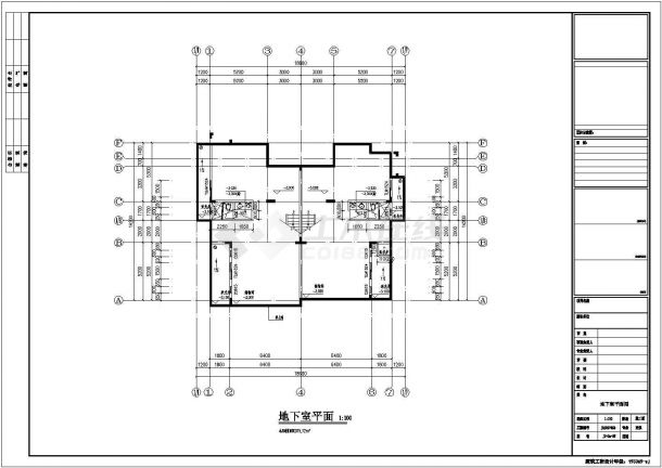 [广州]某二层独栋别墅户型图-图一