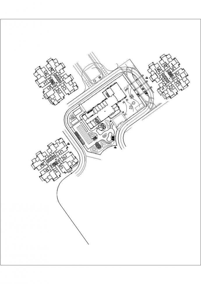 重庆某小区景观施工图全套_图1