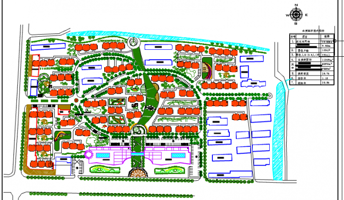 山东旧城改造项目规划cad图纸（含经济指标）_图1