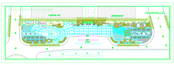 某地地铁站点广场绿化设计施工图纸-图一