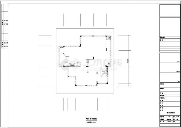 [广州]某二层独栋别墅户型图（含地下室）-图一