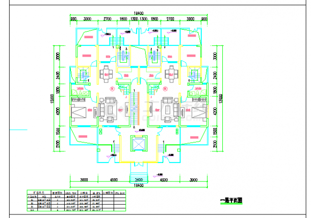 六层花园洋房户型图(153/148/204平方米)-图二