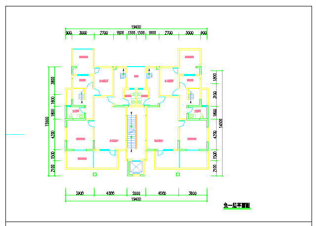 六层花园洋房户型图(153/148/204平方米)