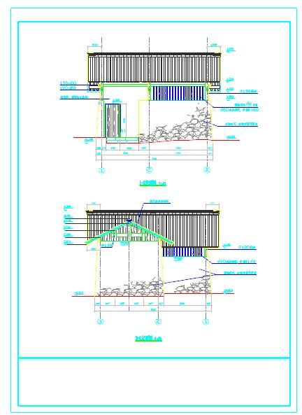 某旅游景区公共厕所cad建筑方案图-图二