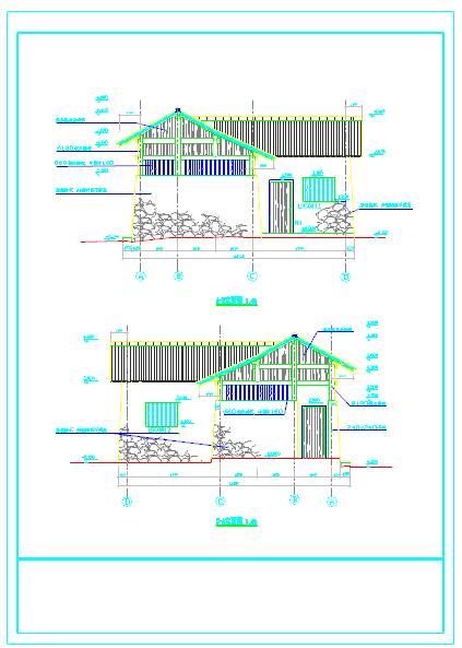 某旅游景区公共厕所cad建筑方案图