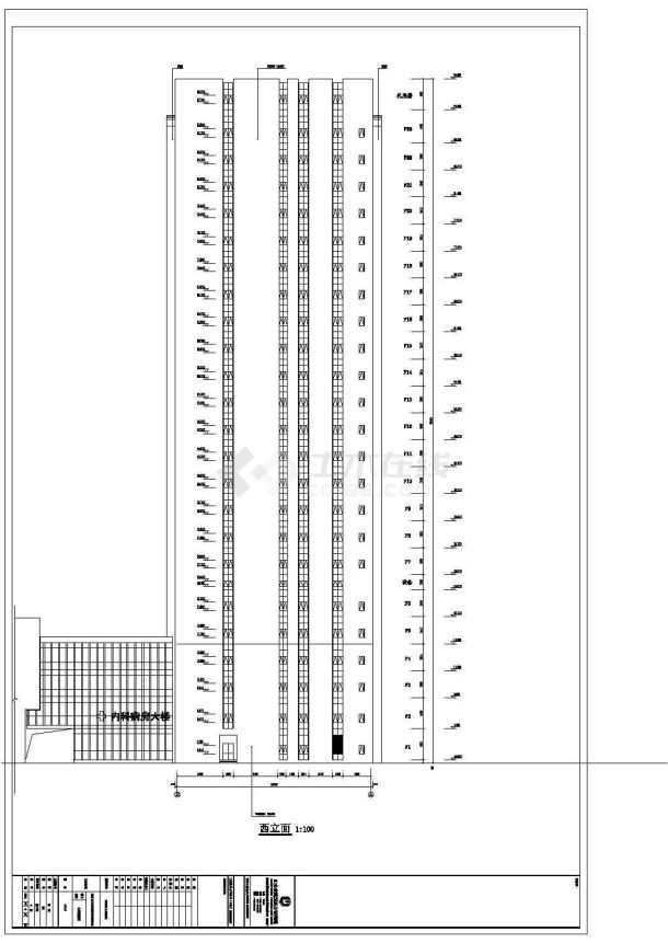 【山东】儿童医院内科病房楼建筑施工图-图二