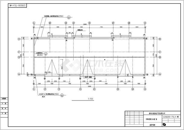 住宅区四层联排别墅洋房建筑设计施工图-图一