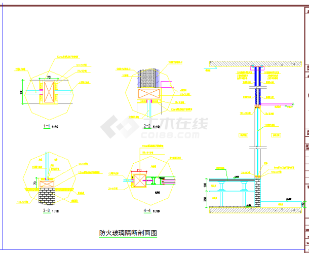 某地深圳市第二图书馆项目数据中心施工图CAD图纸-图二