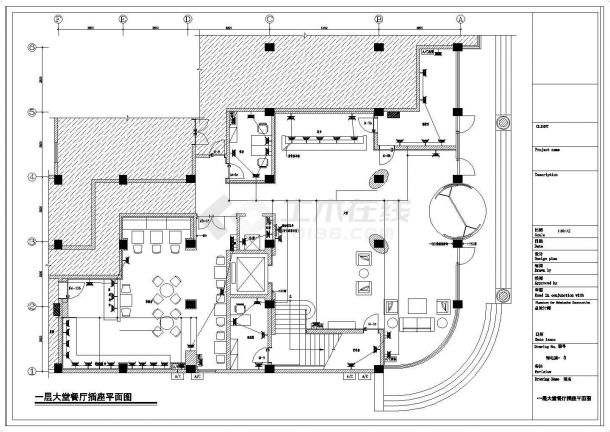 酒店餐厅电气CAD施工图-图二
