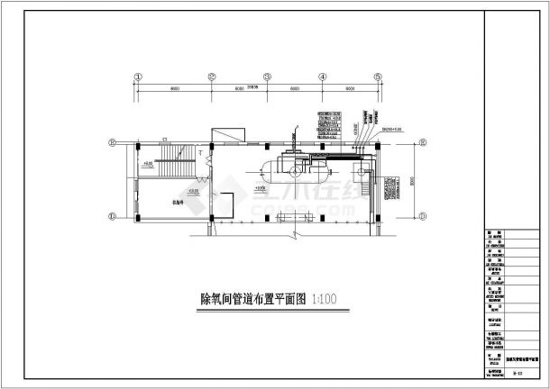35T蒸汽锅炉CAD施工图-图一