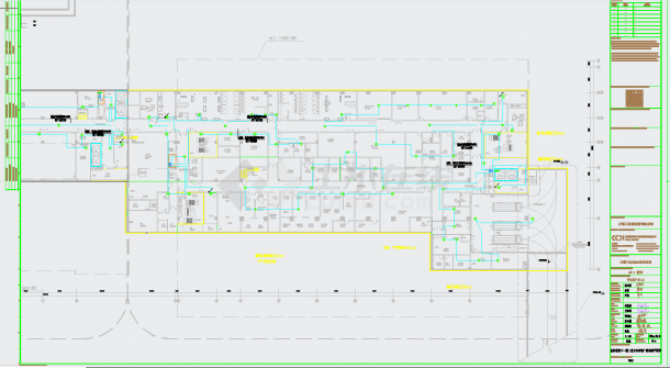 某地无锡万达文旅城施工图弱电系统图及平面图CAD图纸-图二