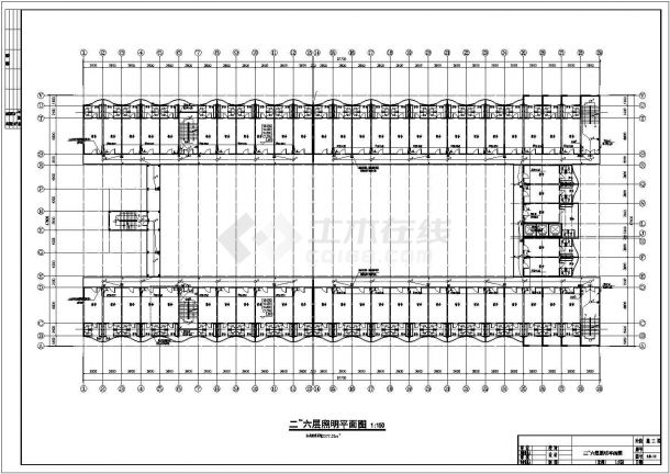 某地上十一层宿舍电气图（共8张图纸）-图一