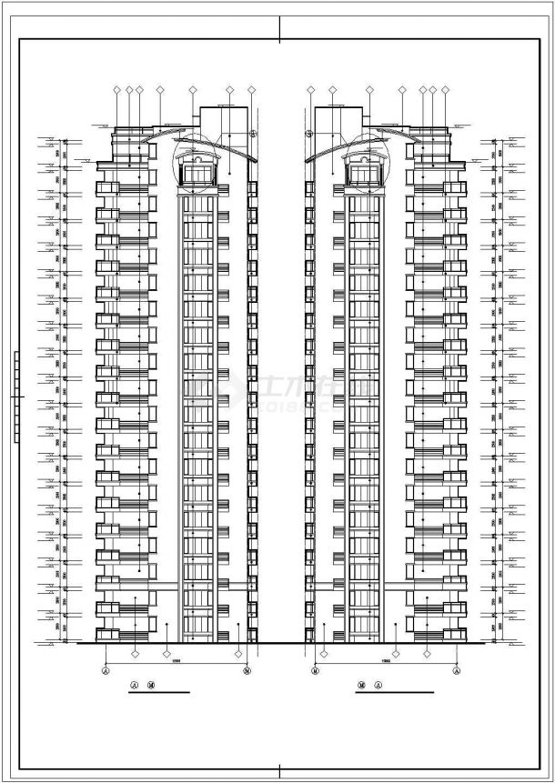 [合肥市]某十八层住宅-阳台、卫生间及残疾人坡道节点详图-图二