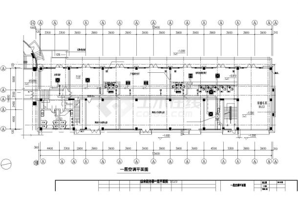 某多层综合服务楼空调平面图-图一