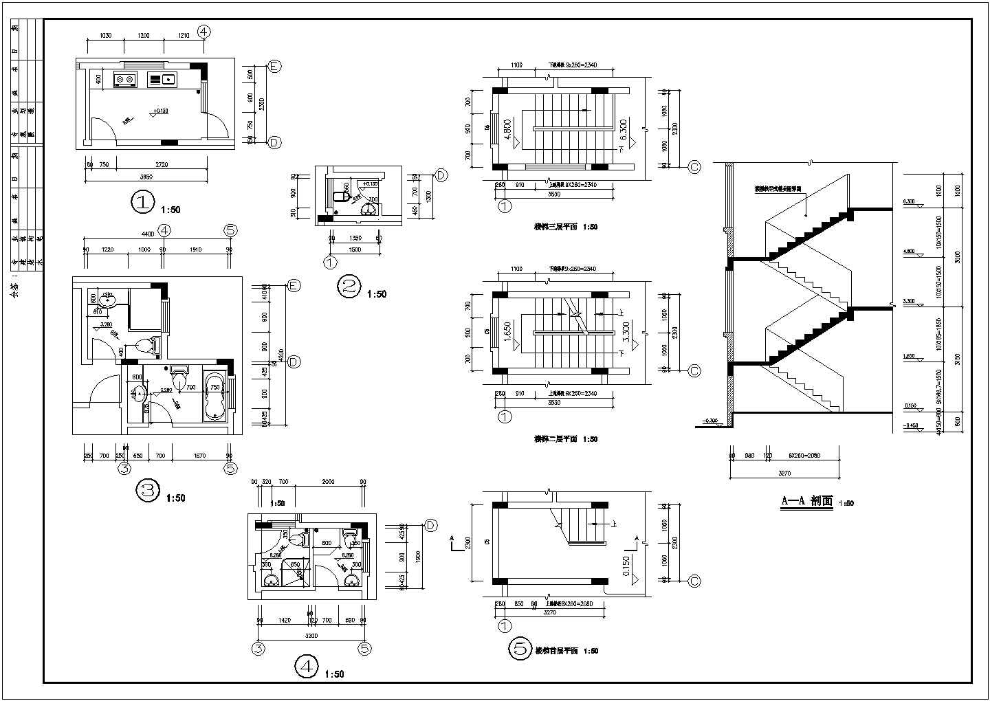 【安徽】三层独栋小别墅建筑设计施工图
