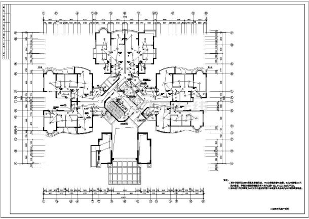 某地31层住宅楼电气施工图（甲级设计院）-图二