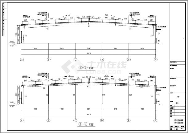 某公司钢结构建筑工程设计施工图纸-图二