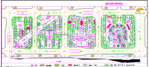重庆某地小区规划cad详细设计图纸-图一