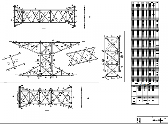 某SSJ12型塔结构设计cad图_图1