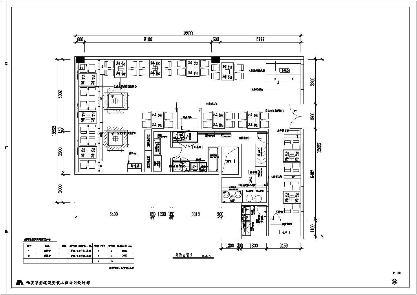 外婆印象火锅店店面装修cad图纸（含效果图、水电暖和消防）