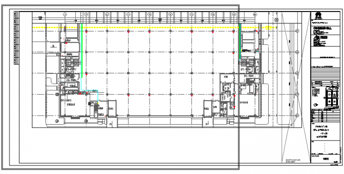 工业厂房-电气-生产用房(大)13一层-电力干线平面图_图1