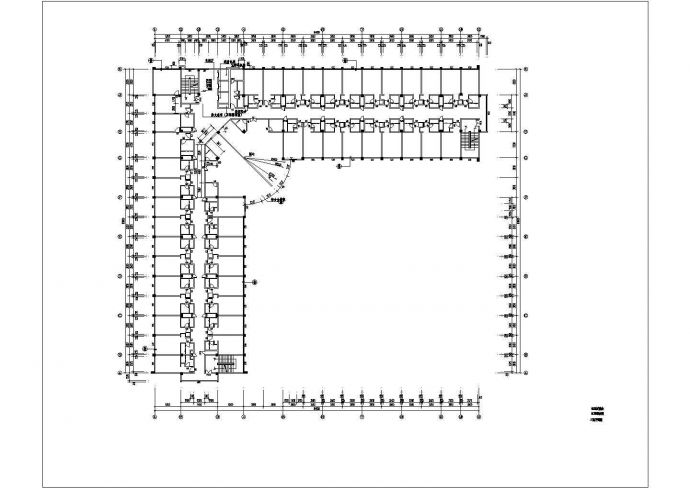 9层框剪结构综合楼建筑施工图纸_图1