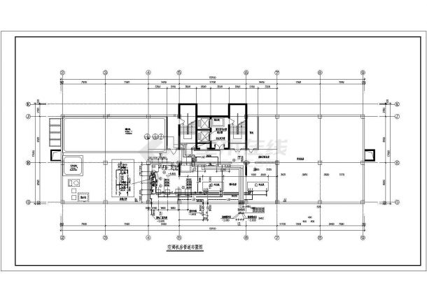 某学校综合楼空调机房CAD图-图二