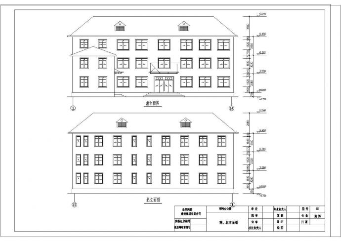 钢结构办公楼施工cad图纸（含建筑图、模型）_图1