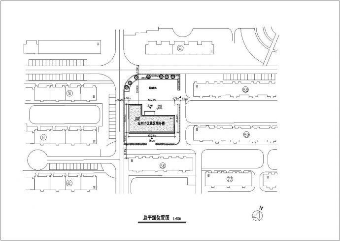 辽宁社区养老院2层服务楼建筑设计图（带活动室办公室等）_图1
