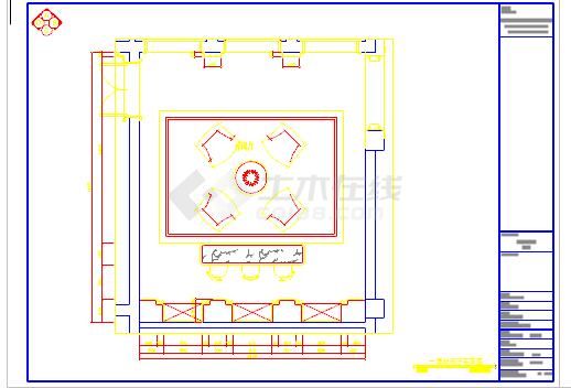 豪华住宅娱乐休闲室装修设计cad施工图（含效果图）-图一