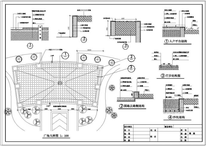 某广场绿化施工图_图1
