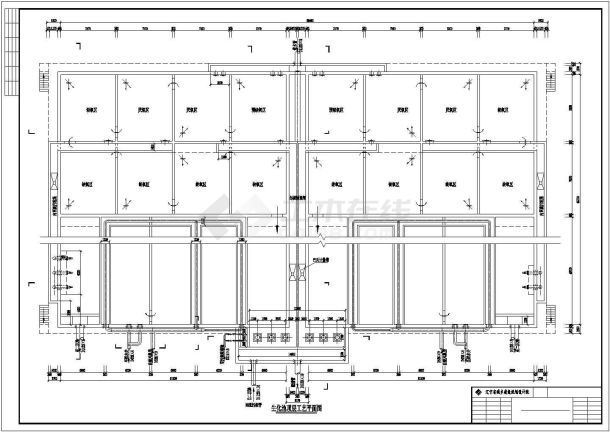 龙归路污水处理厂设计CAD布置图-图二