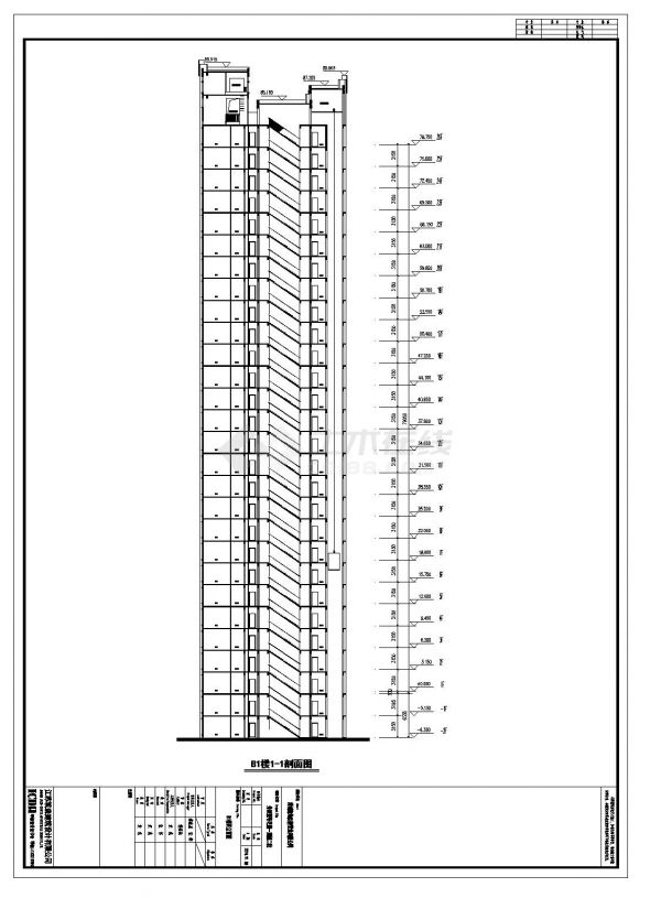 常州外滩高层住宅房型平面图-图二