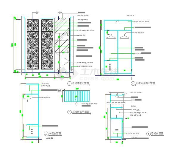 家装CAD节点详图大集合（非常全面）-图一