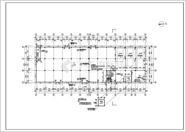 比较受欢迎的厂房建筑结构施工图纸-图一