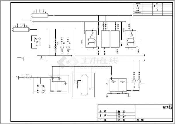  CAD layout plan of a boiler room - Figure 1