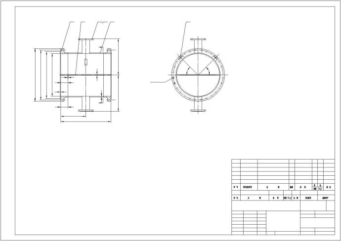 某地区浮头换热器装配及零件CAD参考图_图1